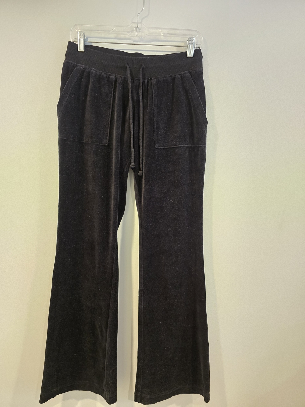 wild fable Black Velour Wide-Leg Lounge Pants